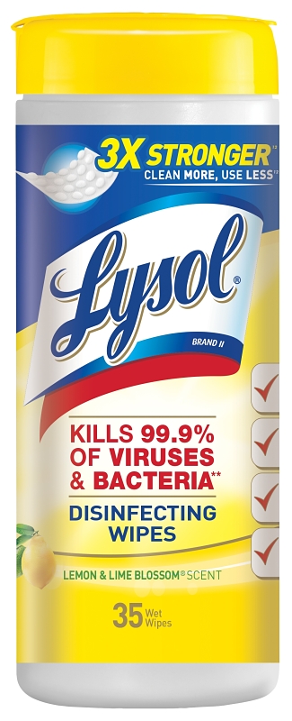 35CT LYSOL WIPES LEMON LIME   