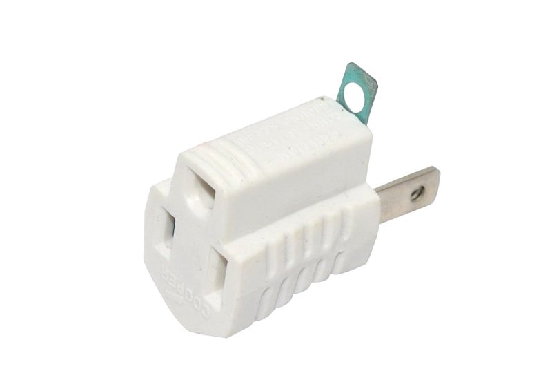 [1148683] 419W GRNDNG ADPTR 2PTO3WIRE WH