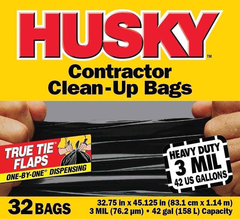 42GAL CONTRACTOR BAG BLK 32CT 