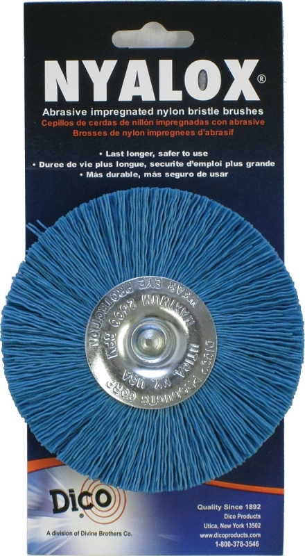 4"BLU FINE NYALOX MOUNTD WHEEL