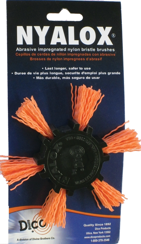 4"ORANGE MED NYALOX FLAP BRUSH