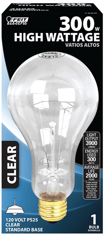 BULB CLR BRS BS PS25 300W 120V