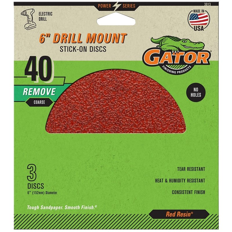 [6334874] 6IN 40GRIT PSA DISC 3PK       