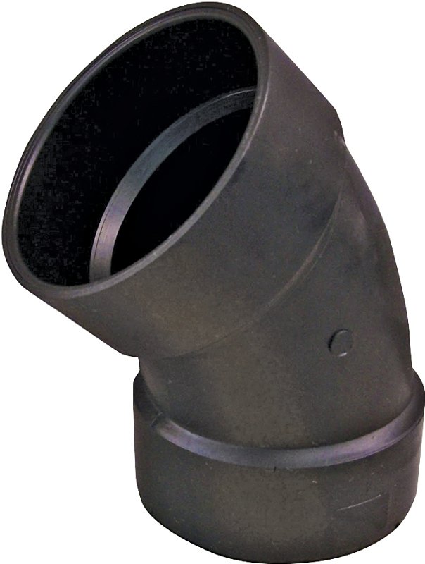 ABS ELBOW 45 DEG HUBXHUB 3IN  