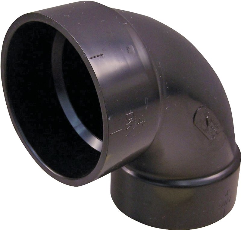 ABS ELBOW 90DEG HUBXHUB 3IN   