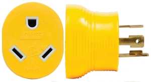 ADAPTER 30M/30F 4-PRONG 125V  