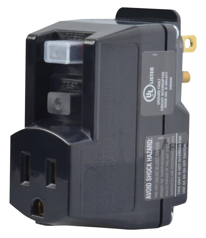 [2953479] ADAPTER SURGE GFCI PLUG IN YEL