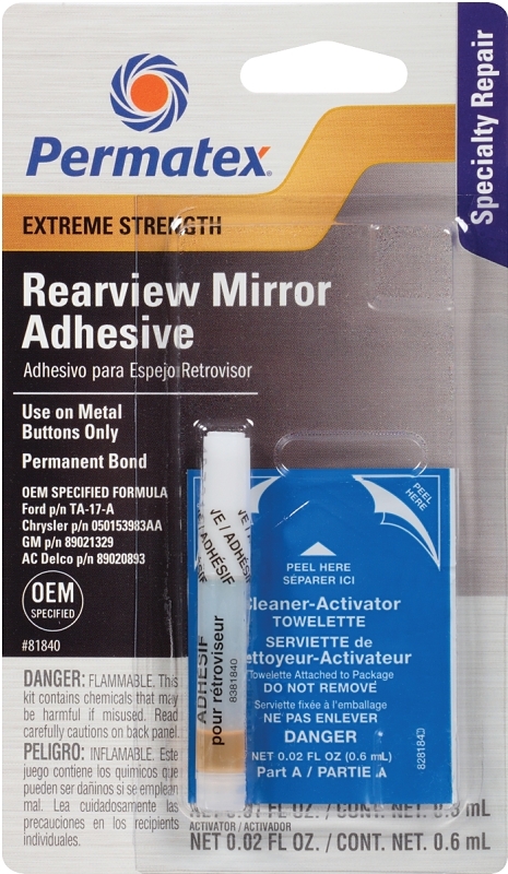 ADHESIVE REARVIEW MIRROR 2PT  