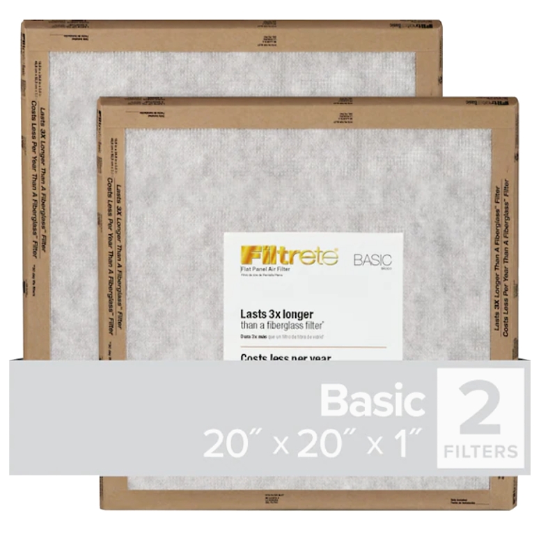 AIR FILTER 20X20X1MERV 2      
