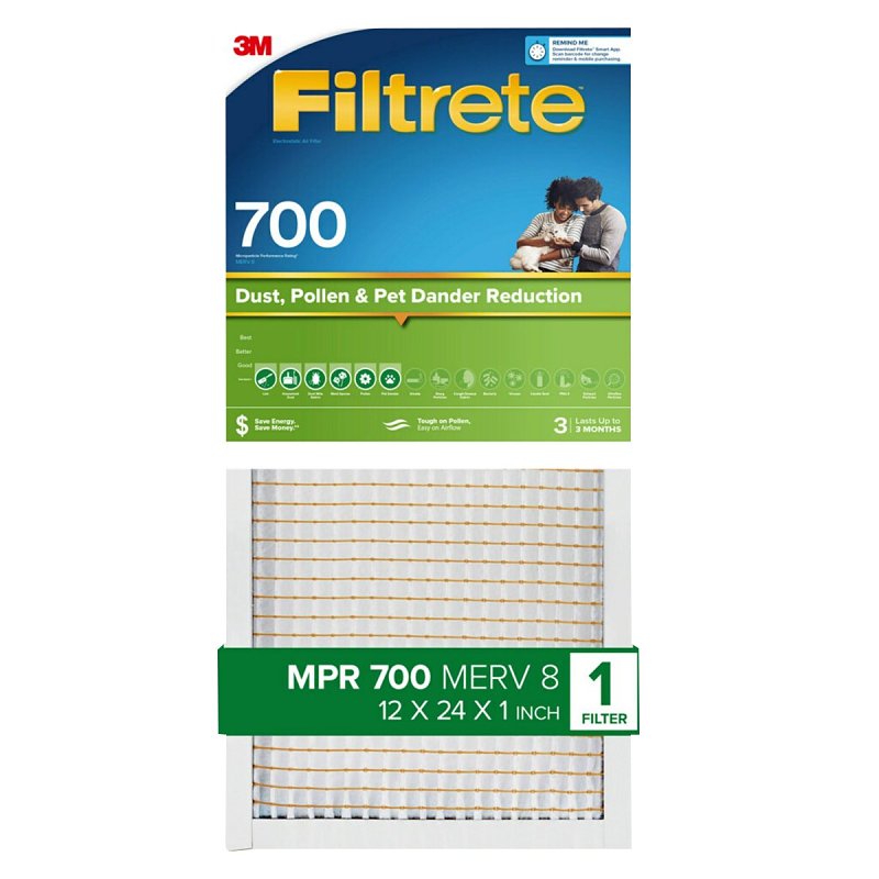 AIR FILTER ES 700MPR 12X24X1IN