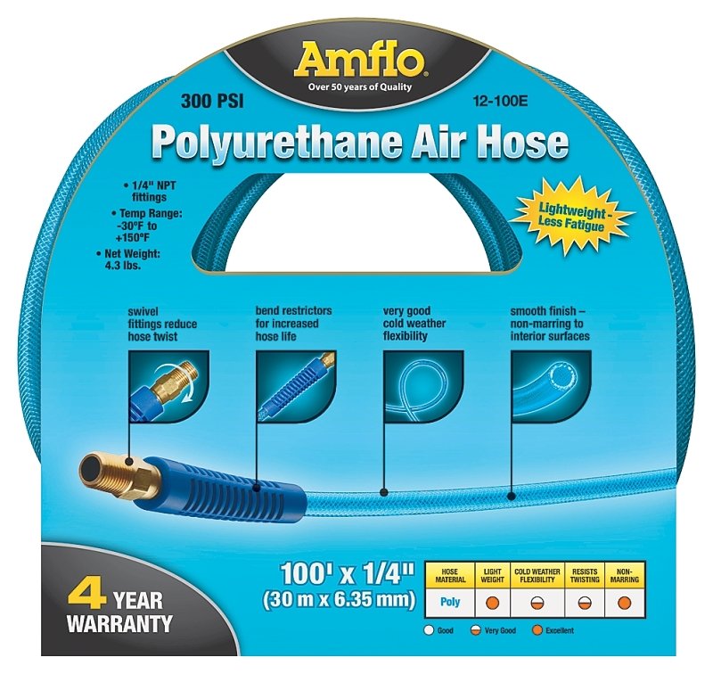 AIR HOSE 1/4"X100" POLYURETHAN