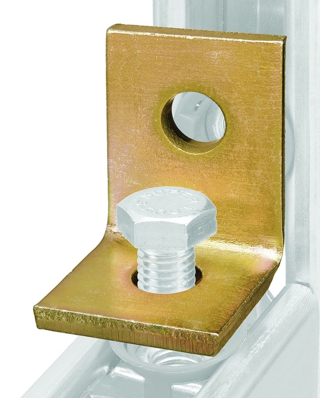 ANGLE FITTING 90 DEG GOLD/GALV