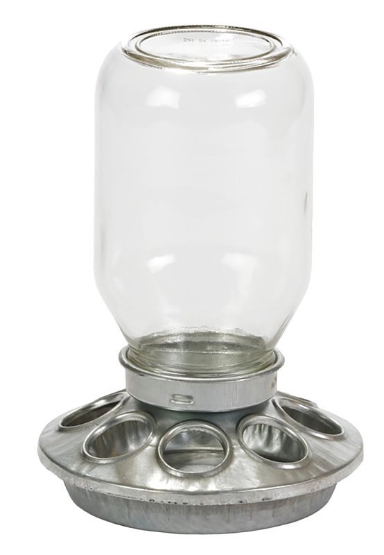 [5085816] BABY CHICK FEEDER MASON JAR   