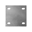 BACK PLATE STL GALV 5X5X1/8IN 