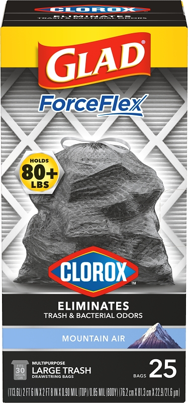 BAG TRASH HD DRWSTRN SCNTD BLK