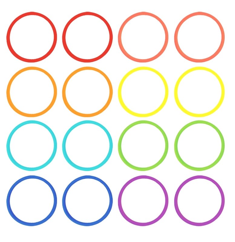 [5307343] BAND SILICONE ASRTD MULTI-COLR