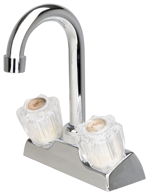 BAR FAUCET ACRYL 2-HNDL CHROME