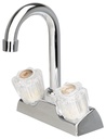 BAR FAUCET ACRYL 2-HNDL CHROME