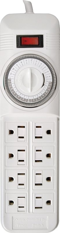 BAR PWR 8-OUTLET WHT          