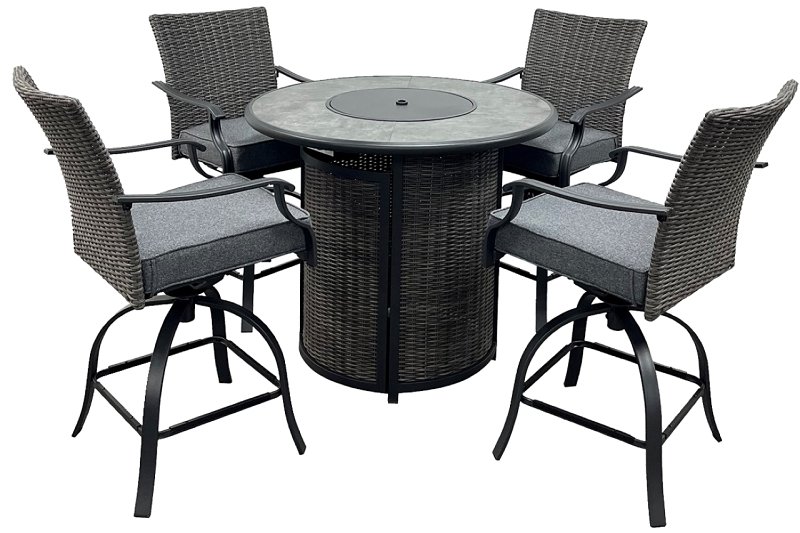 [2598498] BAR SET W/FIREPIT WILLOW CREEK