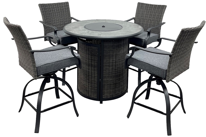 BAR SET W/FIREPIT WILLOW CREEK