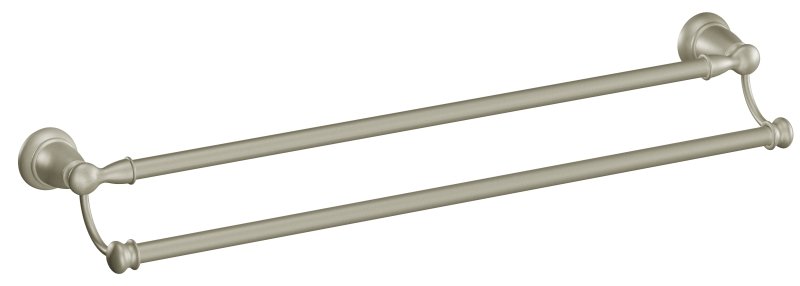 BAR TOWEL DOUBLE BRSH NKL 24IN