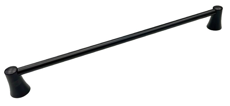 BAR TOWEL MATTE BLACK 3/4X24IN