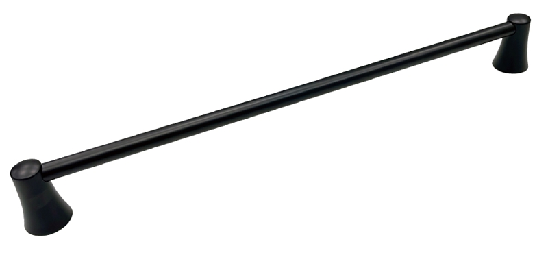 BAR TOWEL MATTE BLACK 3/4X24IN