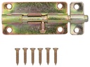 BARREL BOLT LOCK 4IN SAT BRS  