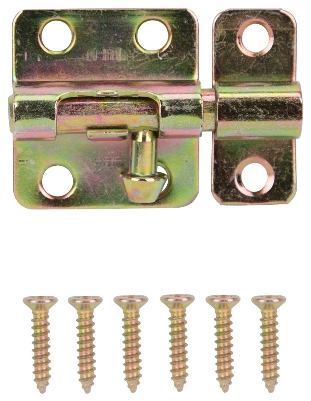 BARREL BOLT STL 2IN SAT BRASS 