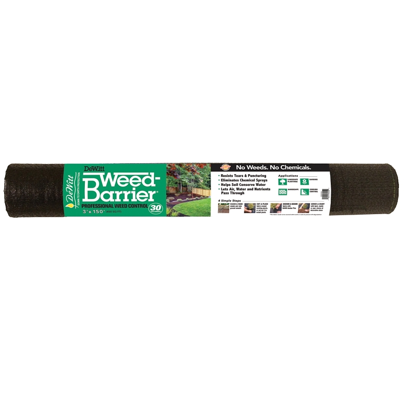 BARRIER WEED 30YR BLK 3X150FT 