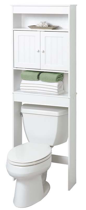BATH SHELVES WHITE 3-SHELF    