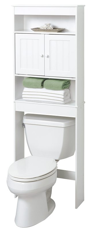 BATH SHELVES WHITE 3-SHELF    