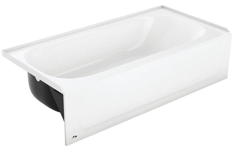 BATHTUB LH WHITE STEEL ALOHA  