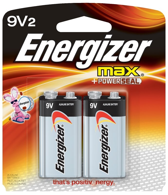 BATTERY MAX 9V ALKALINE 2PK   