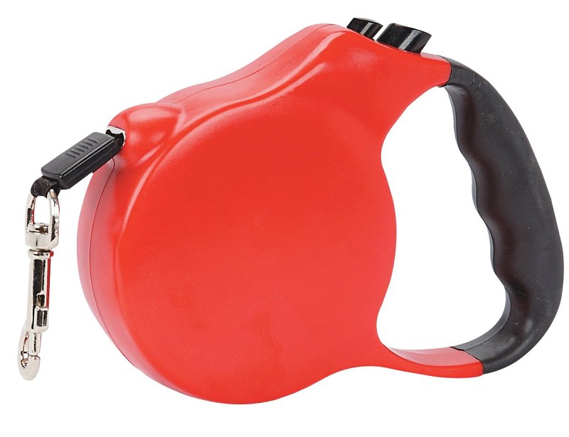 BELTD RETRCTBL LEAD RED M 12FT