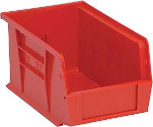 BIN STORAGE POLYMER RED SMALL 