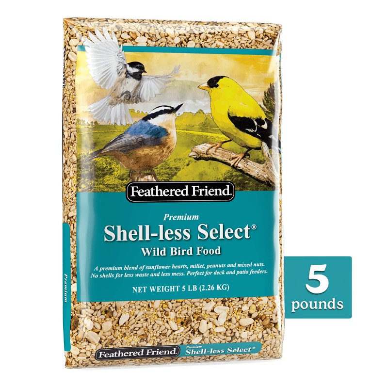 BIRDFOOD SHELL LESS FTHR 8/5LB