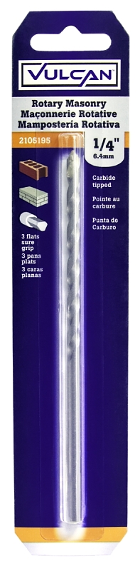 BIT DRILL MASONRY 1/4X6IN     