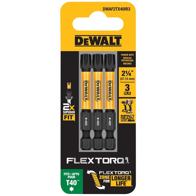 BIT DRIVER TORX T40 2.25X1/4IN