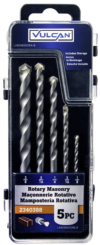 BIT MASONRY SET 5PC 1/8-3/8IN 