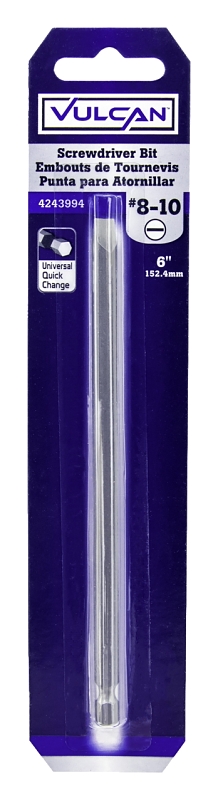 BIT SCRWDRV SLOT NO8 6IN      