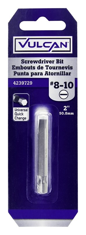 BIT SCRWDRV SLOT NO8-10 2IN   