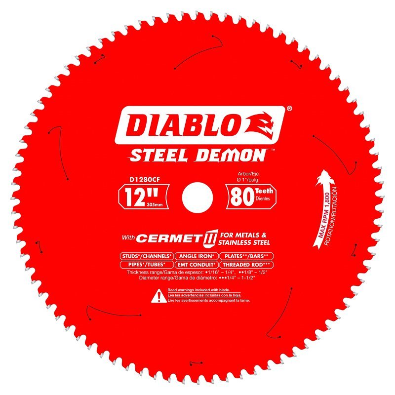 BLADE SAW 80T F/METAL&SS 12IN 