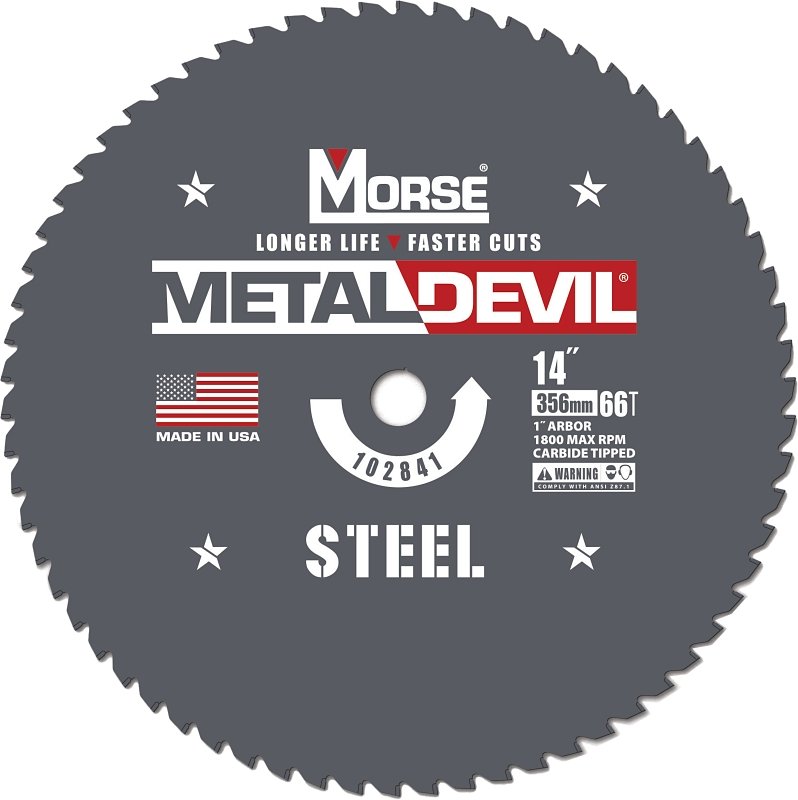 BLADE SAW CT F/ STEEL 66T 14IN