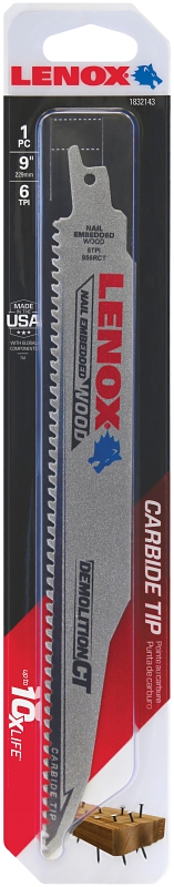 BLADE SAW RECIPROCATE 6TPI 9IN