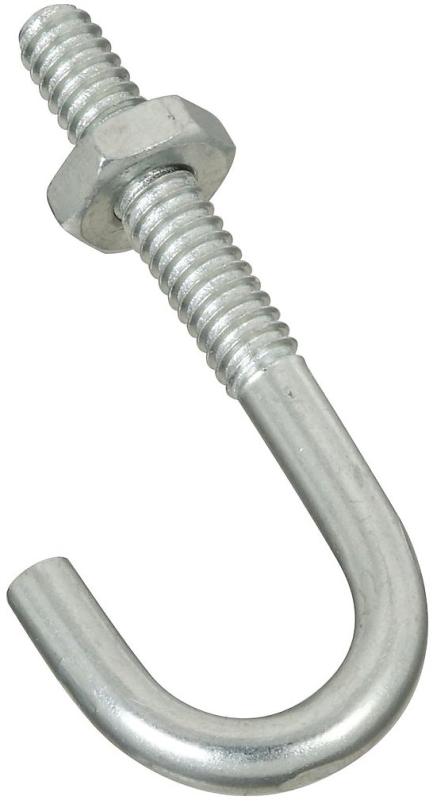 BOLT J-HOOK 3/16X1-7/8IN ZINC 