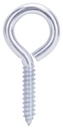 BOLT LAG EYE 3/8X4IN BRT ZN   