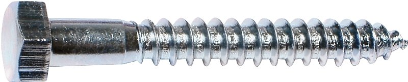 BOLT LAG HEX ZINC 1/4X2       
