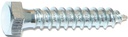 BOLT LAG HEX ZINC 3/8X2       